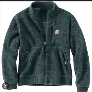 Fog Green Carhartt fleece jacket - size small